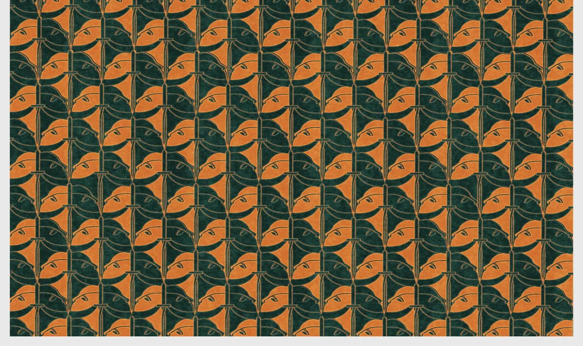 Custom tessellated fabric — Cittàgazze — His Dark Materials S2
